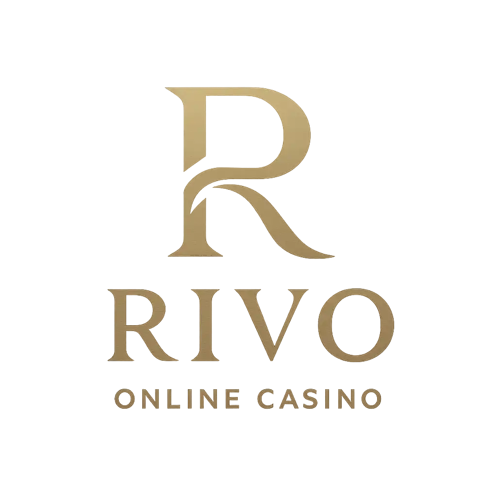 Rivo logo, elegant riverside casino brand mark